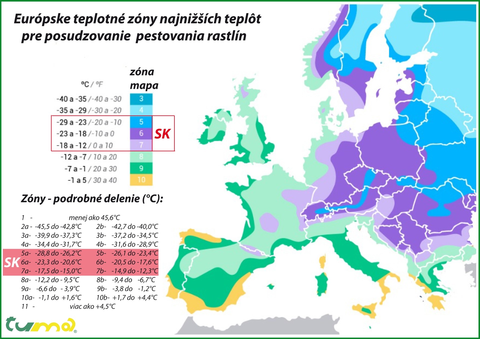 Mapa mrazuvzdornosti Mapa mrazuvzdornosti